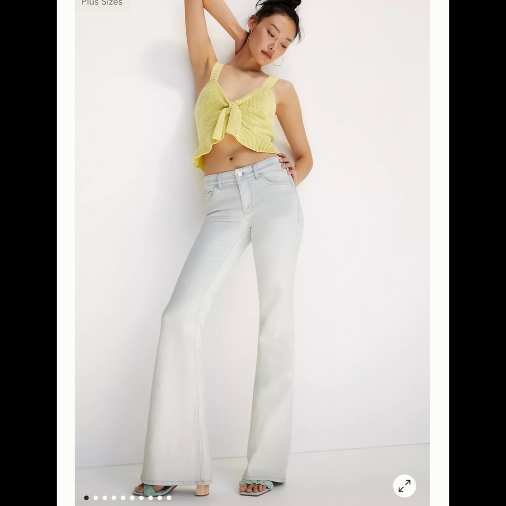 Anthropologie Pilcro low rise flare jeans, 27 ,28 removed retail tags but unworn